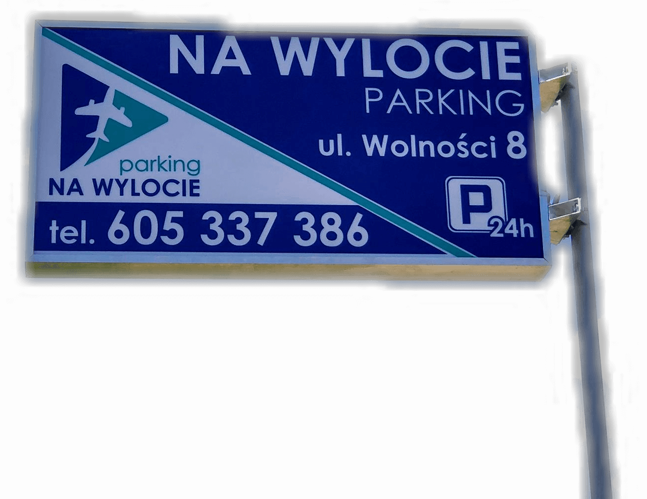 parking dozorowany przy lotnisku Pyrzowic